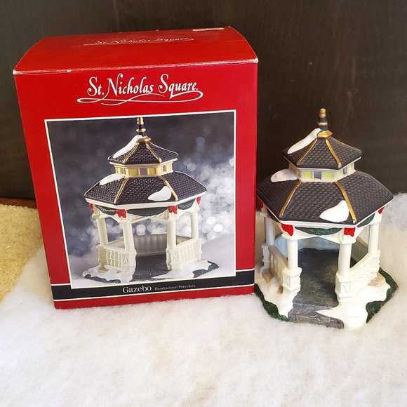 St. Nicholas Square Other - St. Nicholas Square Hand Painted Porcelain Gazebo